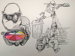 Chicken Wing Ninjas and Bizmo the Cleaning Ninja Troll